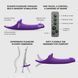Вібронасадка для страпону з вакуумною стимуляцією Strap-On-Me Multi Orgasm Dildo M Purple