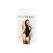 Боди Penthouse Hotter Than Hell XL Black, непрозрачное, вырезы, декольте, имитация шнуровки, чулки