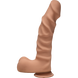 Фаллоимитатор Doc Johnson The D - Ragin D - 9 Inch With Balls - ULTRASKYN - Caramel, диаметр 5,1см