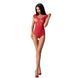 Бодистокинг Passion BS064 One Size, Red, боди, закрытое плечо, открытый доступ