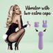 Мини-вибратор FeelzToys Mister Bunny Purple с двумя насадками