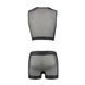 Комплект мужского белья на шнуровке Passion 053 SET WILLIAM L/XL Black, жилет, боксеры