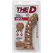 Фаллоимитатор Doc Johnson The D - Ragin D - 9 Inch With Balls - ULTRASKYN - Caramel, диаметр 5,1см
