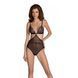 Боді Passion AMBERLY BODY black, S/M, відкрита спина, низ стрінги