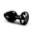 Металева анальна пробка з кристалом Dorcel Diamond Plug Black M