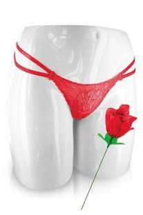Кружевные трусики в виде розы Fun Novelties Rose You Red