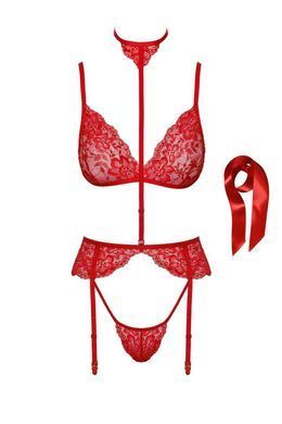 Комплект Kissable Bondage Kiss Set Red L/XL