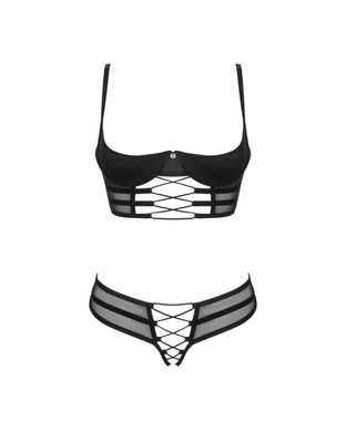 Комплект Obsessive Roxelia 2-pcs crotchless set M/L
