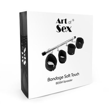 Колодка-розпірка для рук та ніг Art of Sex &ndash; Bondage Soft Touch BDSM Spreader, чорний