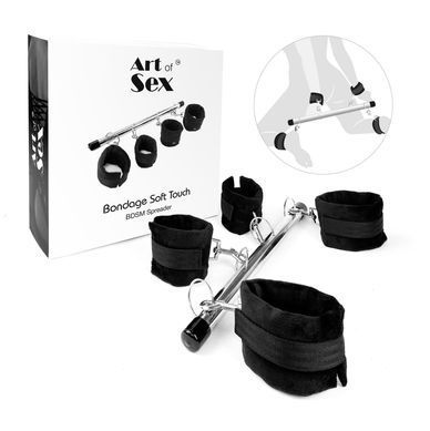 Колодка-розпірка для рук та ніг Art of Sex &ndash; Bondage Soft Touch BDSM Spreader, чорний