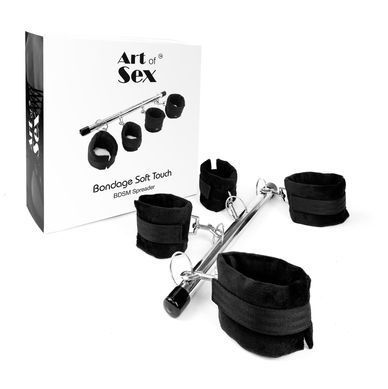 Колодка-розпірка для рук та ніг Art of Sex &ndash; Bondage Soft Touch BDSM Spreader, чорний