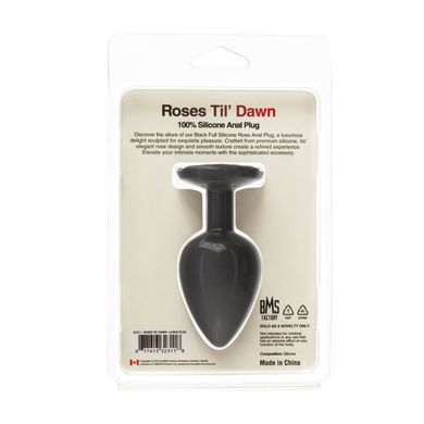 Анальная пробка BMS Roses Til&rsquo; Dawn Silicone Anal Plug Large
