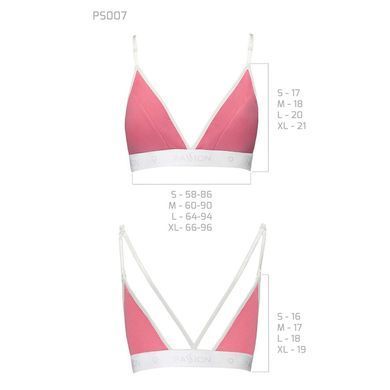 Спортивный топ с двойными бретелями Passion PS007 TOP S, pink
