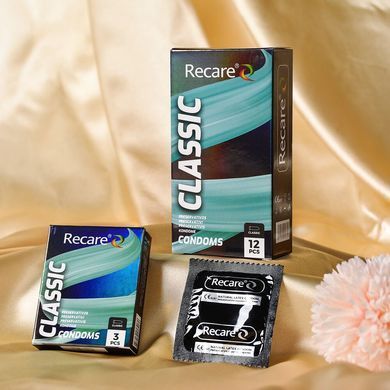 Презервативы Holographic Recare Classic Condoms 3 шт, классические