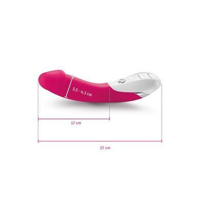 Мощный вибратор Mystim Terrific Truman Pink с двумя моторами и выраженной головкой
