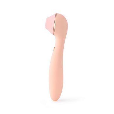 Вакуумный стимулятор с вибратором KISSTOY Polly Max Pink