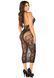 Платье Leg Avenue Rhinestone Lace and Net Bodycon Dress One Size, Black