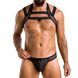 Комплект мужского белья с креплениями Passion 043 JACOB S/M Black, трусы, шлейка