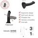 Насадка для страпона Strap-On-Me Mono Density Dildo Violet M, диам. 3,3см, однослойный силикон