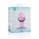 Рожева анальна пробка зі скла Gildo Pink Glass Buttplug