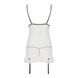 Сорочка прозрачная с пажами Passion ORIHIME CHEMISE XXL/XXXL, white, трусики, стрэпы