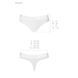 Трусики-бразилиана из хлопка Passion PS005 PANTIES L, white