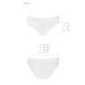 Трусики с широкой резинкой и кружевом Passion PS001 PANTIES white, size S