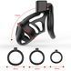 Клітка для пеніса LOCKINK SEVANDA Plastic Penis Chastity Cage - Black