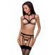 Бюстгальтер-стрепы с чокером Passion Exclusive SHELLY BRA L/XL, black
