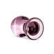 Рожева анальна пробка зі скла Gildo Pink Glass Buttplug