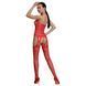 Бодистокинг Passion ECO BS006 red, с доступом, халтер, имитация подвязок