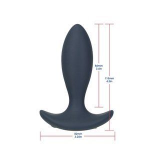 Анальна пробка з пульсацією Lux Active &ndash; Throb &ndash; 4.5" Anal Pulsating Massager, пульт ДК