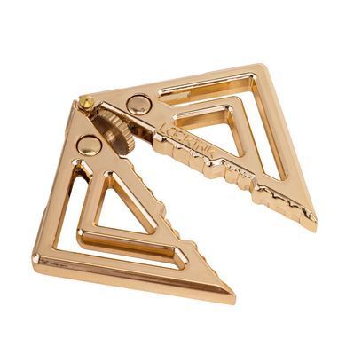 Зажимы для сосков с легкой подвеской LOCKINK Adjustable Nipple Clamps with Light&nbsp;Pendant - Golden