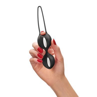 Вагинальные шарики Fun Factory SMARTBALLS DUO Black, 2 шт, диаметр 3,2 и 3,6 см