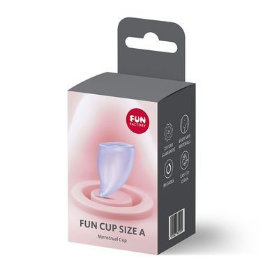 Менструальная чаша Fun Factory FUN CUP SIZE A Purple, многоразовая, диаметр 4 см, объем 20 мл
