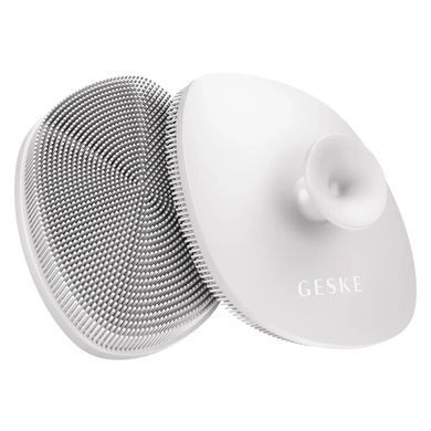 Щітка для обличчя GESKE Facial Brush 4в1 з тримачем white