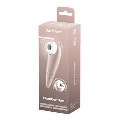 Вакуумный клиторальный стимулятор Satisfyer Number One, на батарейках
