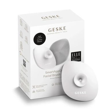 Щітка для обличчя GESKE Facial Brush 4в1 з тримачем white