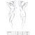 Комплект белья Passion GIANA BIKINI XXL/XXXL, white, полупрозрачные лиф и трусики с бантиками
