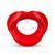 Силиконовая капа-расширитель для рта в форме губ / капа-губы XOXO Blow Me A Kiss Mouth Gag - Red