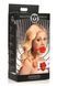 Силиконовый кляп с розой Master Series: Blossom Silicone Rose Gag &ndash; Red