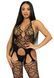 Бодістокінг з відкритим доступом Leg Avenue Net suspender bodystocking One size Black, мереживо