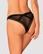 (SALE) Кружевные трусики с заниженной талией Obsessive Estiqua panties XS/S, black