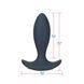 Анальная пробка с пульсацией Lux Active &ndash; Throb &ndash; 4.5" Anal Pulsating Massager, пульт ДУ
