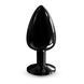 Металлическая анальная пробка с кристаллом Dorcel Diamond Plug Black L