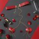 Пэстис-сердечки с цепочками и чокером JSY Nipple Sticker RT236114 Red