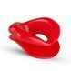 Силиконовая капа-расширитель для рта в форме губ / капа-губы XOXO Blow Me A Kiss Mouth Gag - Red