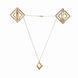 Зажимы для сосков с легкой подвеской LOCKINK Adjustable Nipple Clamps with Light&nbsp;Pendant - Golden
