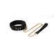 Ошейник с поводком Liebe Seele Boudoir Amor Collar with Leash Black