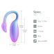 Смарт-віброяйце Magic Motion Flamingo Max Blue 2 в 1: віброяйце та тренажер Кегеля, 10 режимів